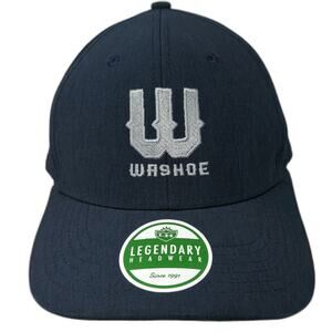 Legendary Headwear Baseball Cap Blue One Size Washoe W Logo Slideback Hat Vents